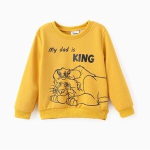 Patpat Disney Boy Lion King Ginger Yellow Crewneck Sweatshirt